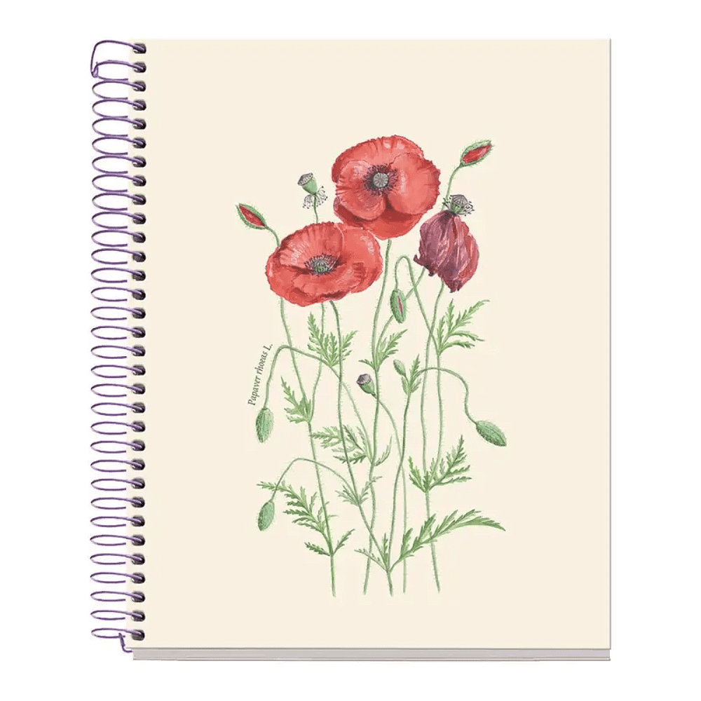Тетрадь "Entredos Papaver Rhoeda", А5, 80 листов, в клетку, бежевый