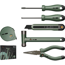 Набор инструментов 6 предметов Deli "Home", зеленый