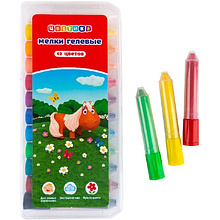 Мелки гелевые "Цветик", 12 шт. 