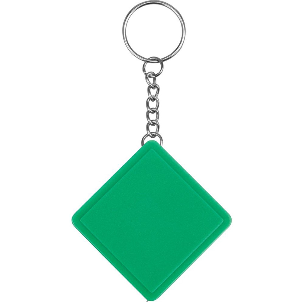 Брелок-рулетка "Дюйм", зеленый, серебристый - 3