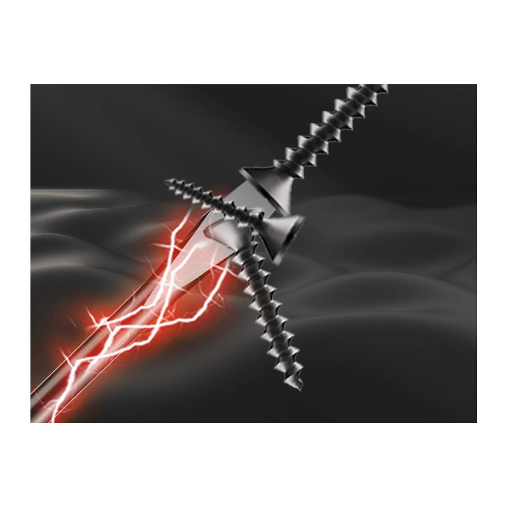 Набор отверток Deli HS HT1004, 4 шт. (PH1х100,PH2х150,SL5х100, SL6х150), Soft Touch, черный - 7