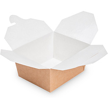 Контейнер бумажный 900 мл, 166/151х132/115х53