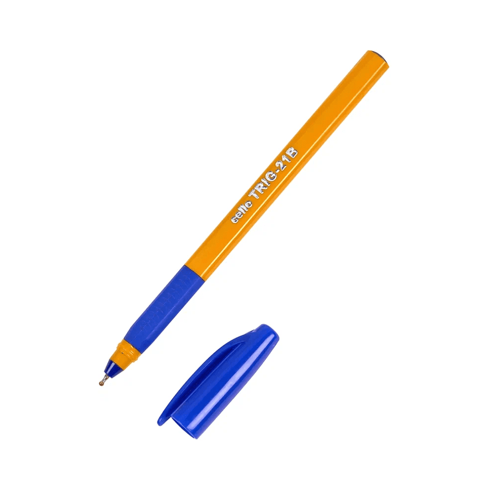 Ручка шариковая "Tri-GRIP", 0.7 мм, желтый, стерж. синий - 3