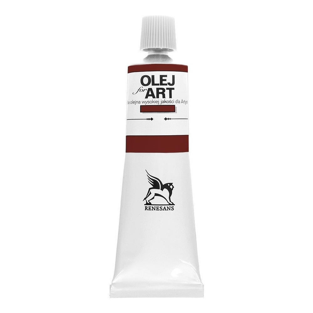 Краски масляные Renesans "Oils for art", 76 английская красная, 60 мл, туба