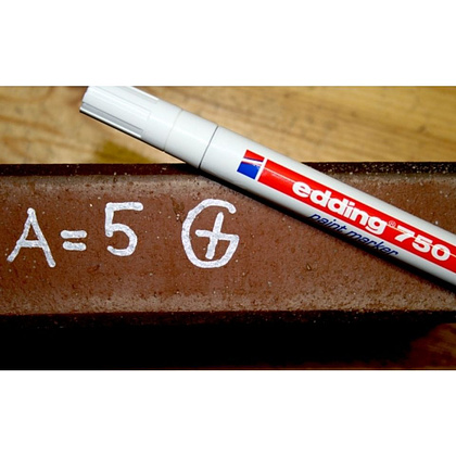 Маркер перманентный на нитрокраске Edding "750", красный - 8