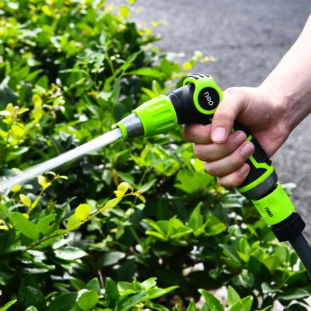 Пистолет-распылитель Deli GS EDL8072, 3 функции, быстросъем, бескурковый, черный, зеленый - 6