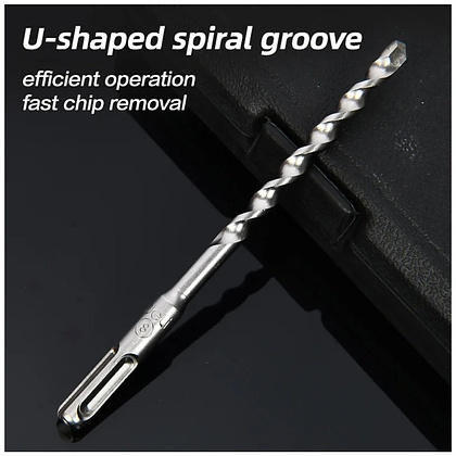 Бур по бетону Deli YS EDH-Y08160, 8x160 мм, SDS-PLUS - 6