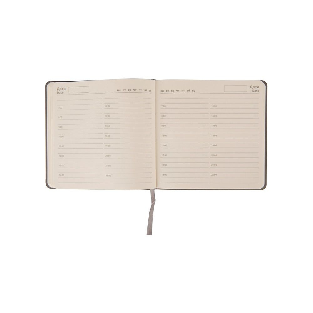 Ежедневник недатированный "Scotty", A5, 150х150 мм, 272 страницы, серый - 2