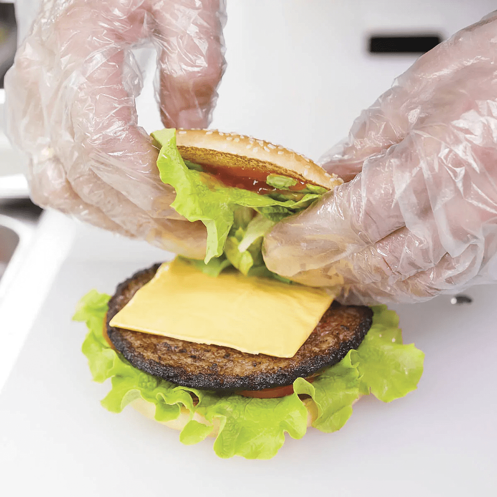 Перчатки полиэтиленовые одноразовые Aviora,  р-р L, 100 шт/уп, прозрачный - 3