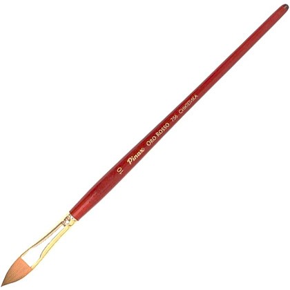 Кисть для рисования "Pinax ORO ROSSO", синтетика, "кошачий язык", №10
