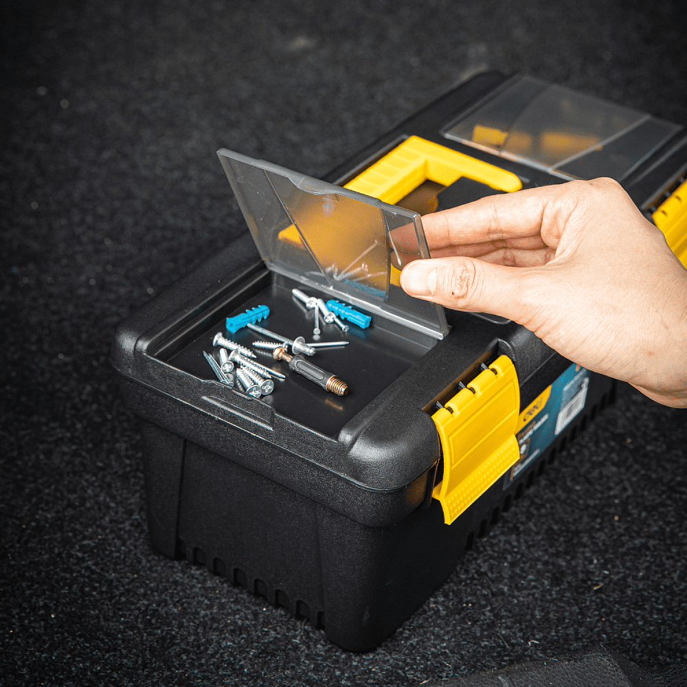 Ящик для инструмента Deli "EDL432413", 330х160х125 мм, пластмасса  - 5