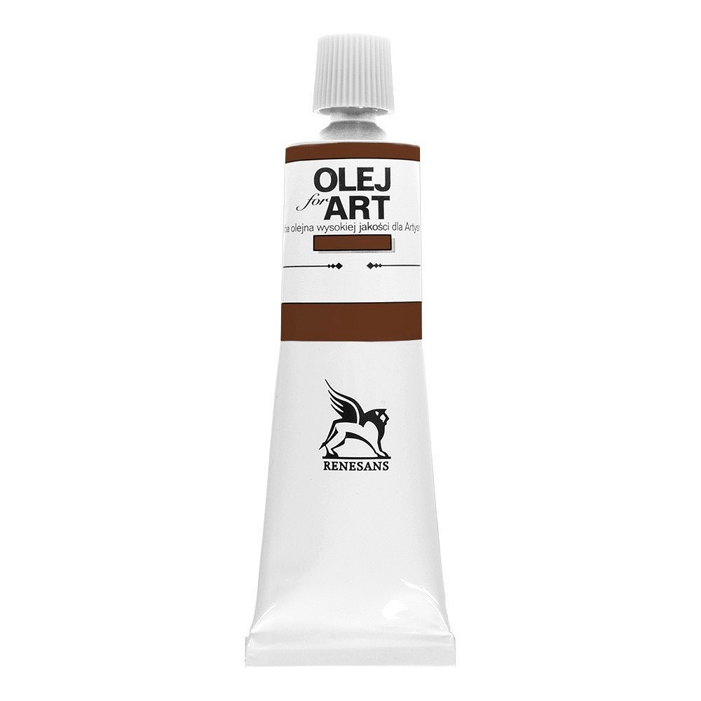 Краски масляные Renesans "Oils for art", 46 земля умбры жженая, 60 мл, туба