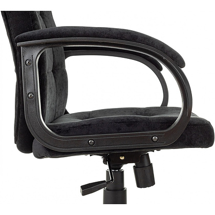 Кресло для руководителя Бюрократ "CH 002 Fabric", ткань, пластик, черный - 7