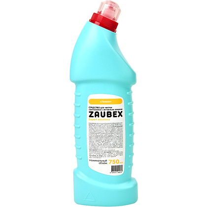 Средство чистящее для сантехники с активным хлором "Zaubex Лимон", 750 мл