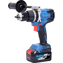 Аккумуляторная дрель-шуруповерт DongCheng DCJZ03-13 (TYPE FK), 20 В, 120 Нм, 2 АКБ, 5 Ач, З/У 4 А