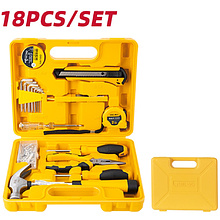 Набор инструмента Deli YS EDL1018J, 18 предметов, кейс, желтый