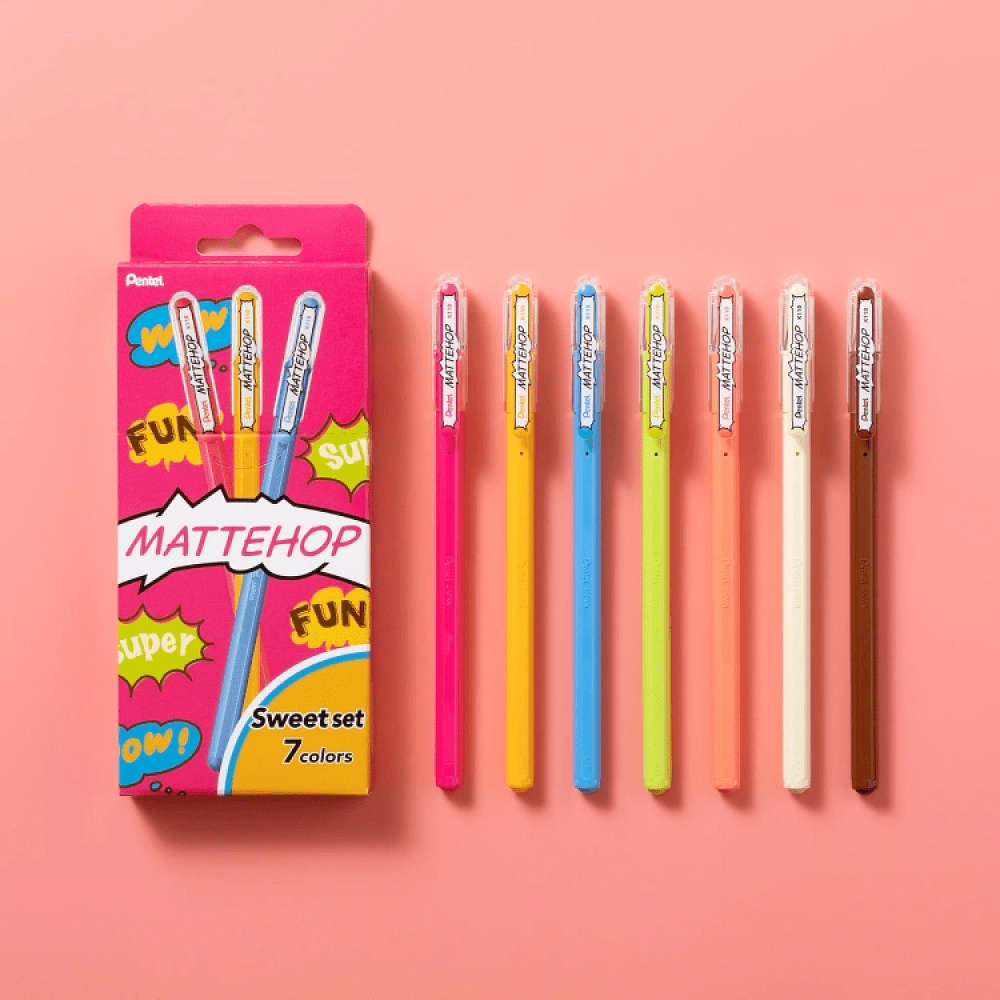 Набор ручек гелевых Mattehop "Sweet Set", 0.5 мм, ассорти, 7 шт - 4
