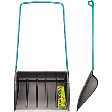 Скрепер для снега val Gardena Amigo, 730x560x1500, морозостойкий полипропилен, ребра жесткости, стальная рукоятка, графит