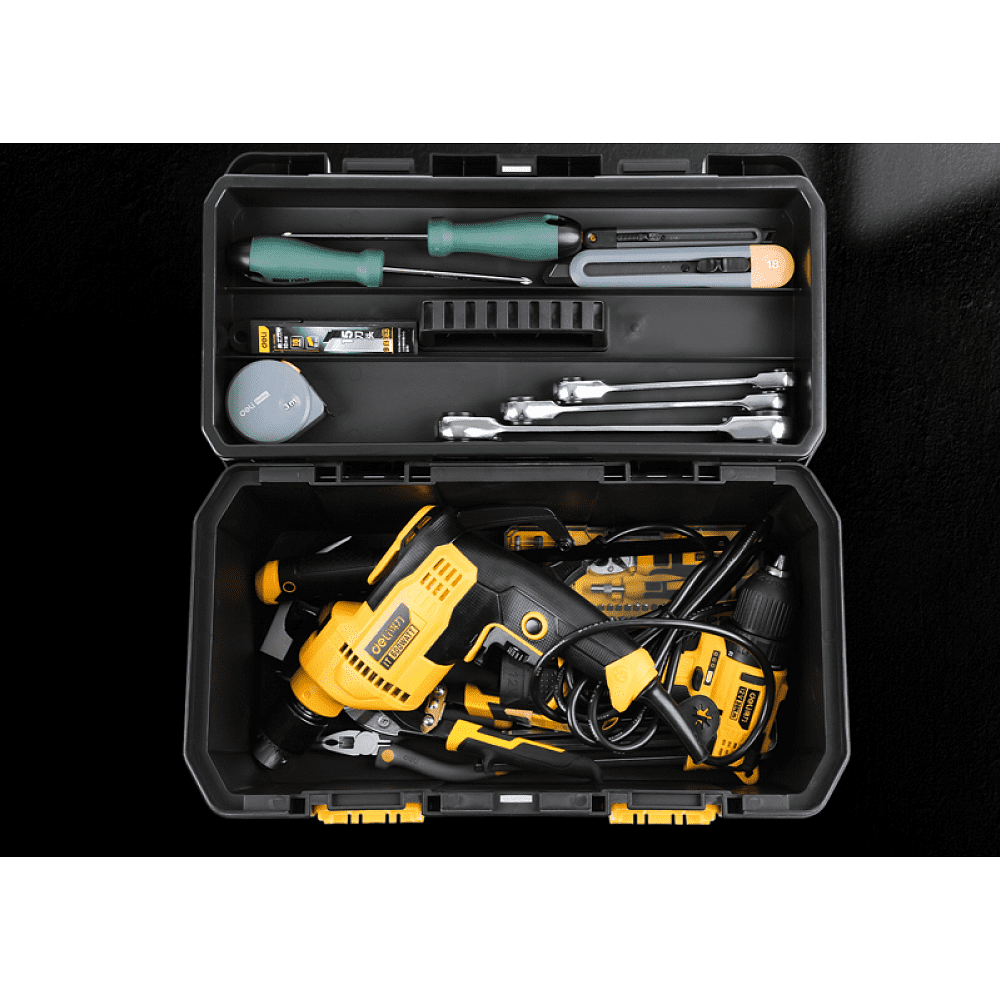 Ящик для инструмента Deli "DL432912", 300х155х125 мм, пластмасса - 4