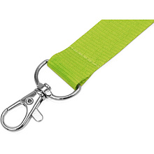 Тесьма с карабином для бейджа "8391", 900x20 мм, зеленый