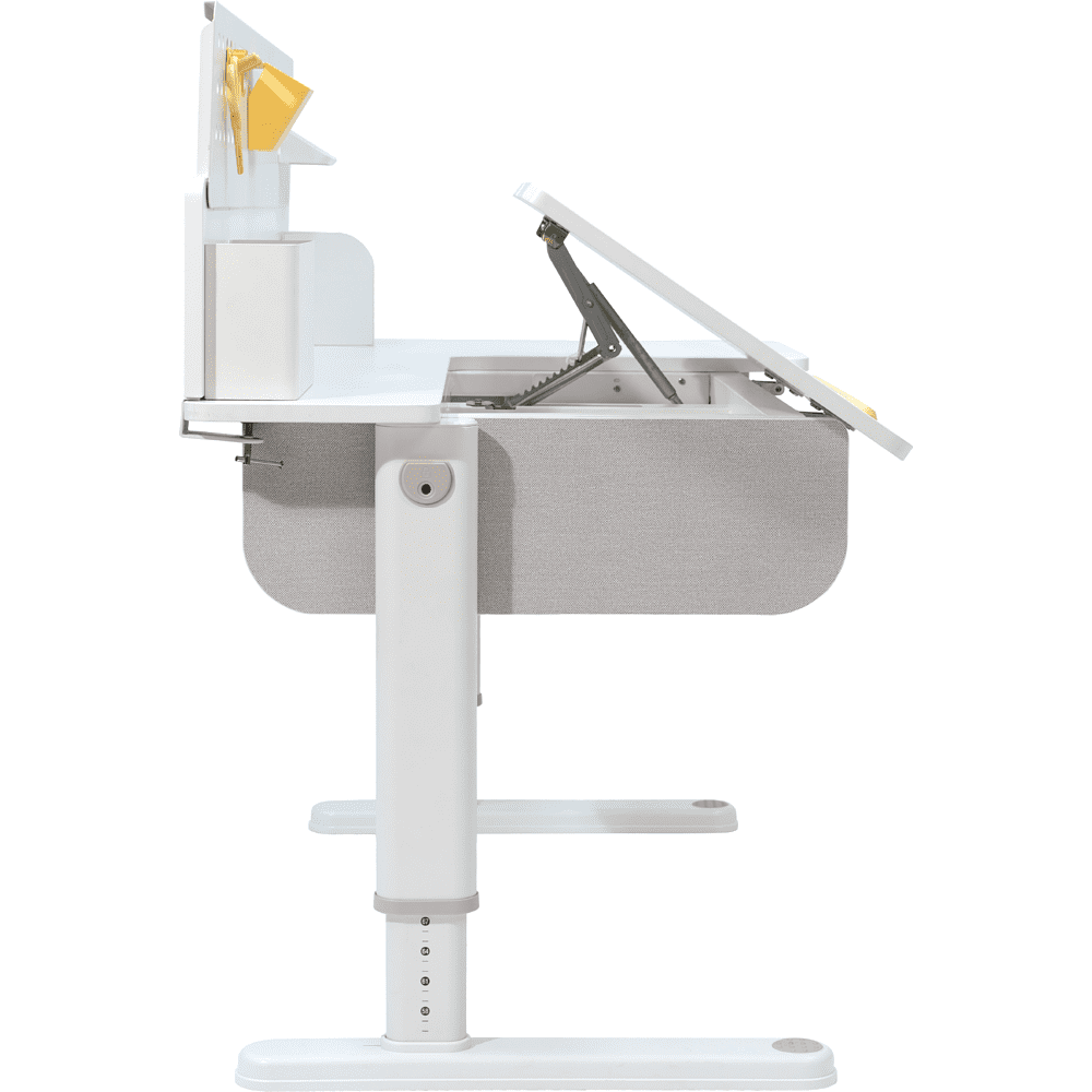 Комплект Ergosmart ученический Caravel S: стол регулируемый Caravel S, полка с подставкой для книг Wooden space S - 16