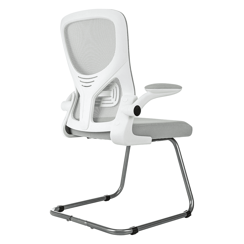 Кресло на полозьях Бюрократ "MC-W109", сетка, ткань, металл, светло-серый - 5