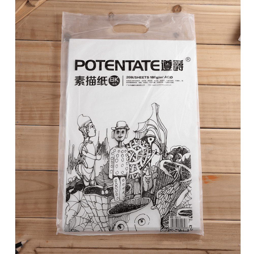 Бумага для рисования "Potentate", 160 г/м2, 78.7х109.2 см, натуральный белый - 2