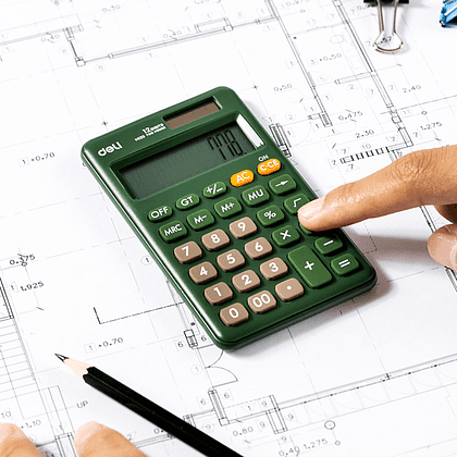 Калькулятор карманный Deli Easy "M120", 12-разрядный, зеленый - 2