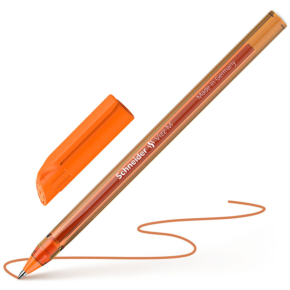 Ручка шариковая "Schneider Vizz M", оранжевый, стерж. оранжевый - 2