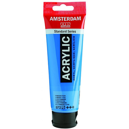 Краски акриловые "Amsterdam", 572 голубой основной, 120 мл, туба