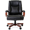Кресло для руководителя "Chairman 403", кожа, металл, дерево, черный - 2