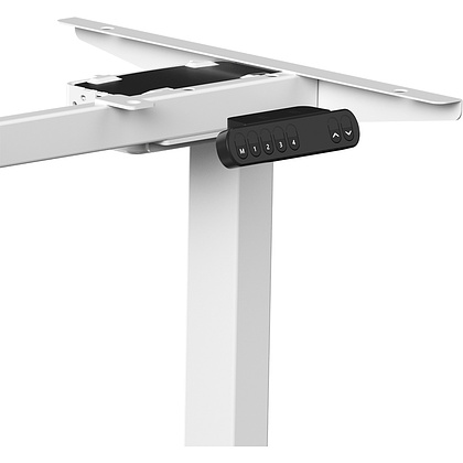 Стол с электроприводом WellDesk Prime 1300x675х18 белый/дуб бардолино натуральный (9191462+9072452) - 7