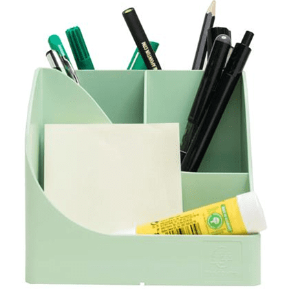 Подставка для ручек "Autentik", пластик, 5 делений, шалфейно-зеленый - 2
