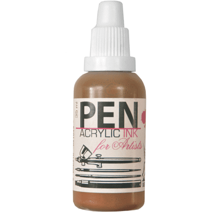 Акрил жидкий "Acrilic Ink", 15 коричневый