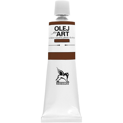 Краски масляные Renesans "Oils for art", 46 земля умбры жженая, 60 мл, туба