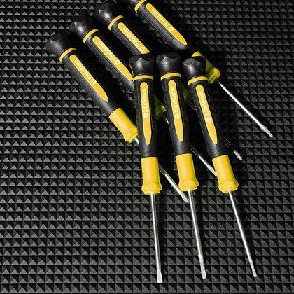 Набор прецизионных отверток Deli YS EDL241007 SL,PH, Torx, 7шт, кейс, черный, желтый - 3