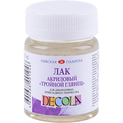 Лак акриловый "Decola", тройной глянец, 50 мл