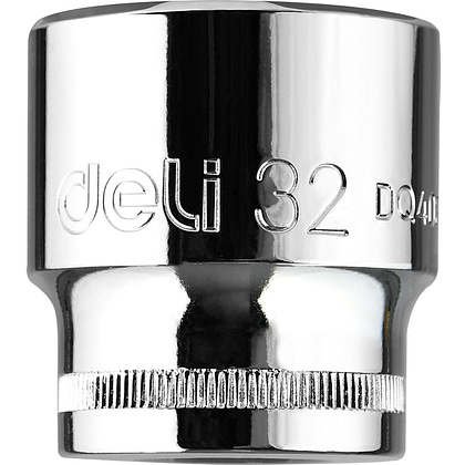 Головка торцевая шестигранная Deli YS EDQ4032 1/2", 32 мм, серебристый