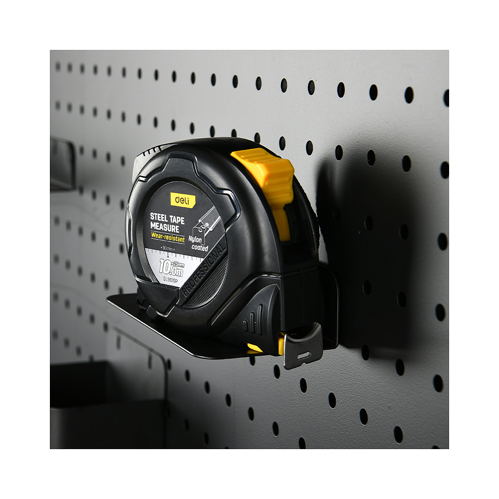 Рулетка "Deli 9010P", 10 м, черный, желтый - 4