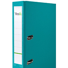Папка-регистратор "Yesli:", А4, 50 мм, ПВХ, бирюзовый