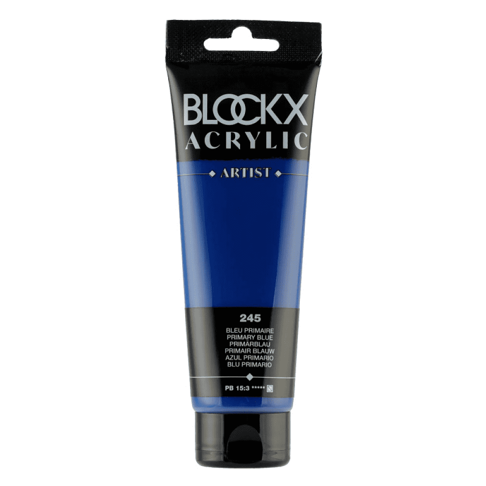 Краски акриловые "Blockx", 245 основной синий, 120 мл
