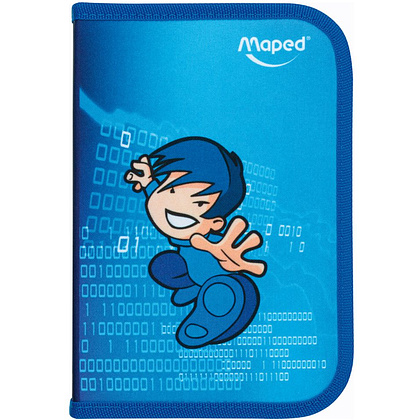 Пенал "Karate", 1 отделение, с наполнением (9051581)