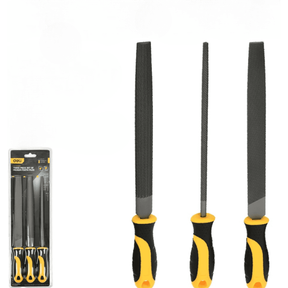 Набор напильников Deli YS EDL353083, 3 шт, 200 мм - 5