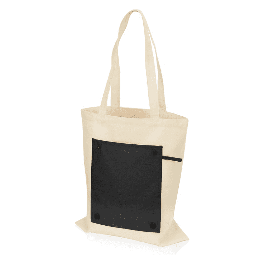 Сумка для покупок "Gross 180", натуральный, черный - 2