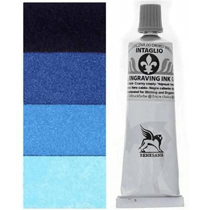 Краски для печати "Intaglio ink", 32 голубой циан, 60 мл - 2