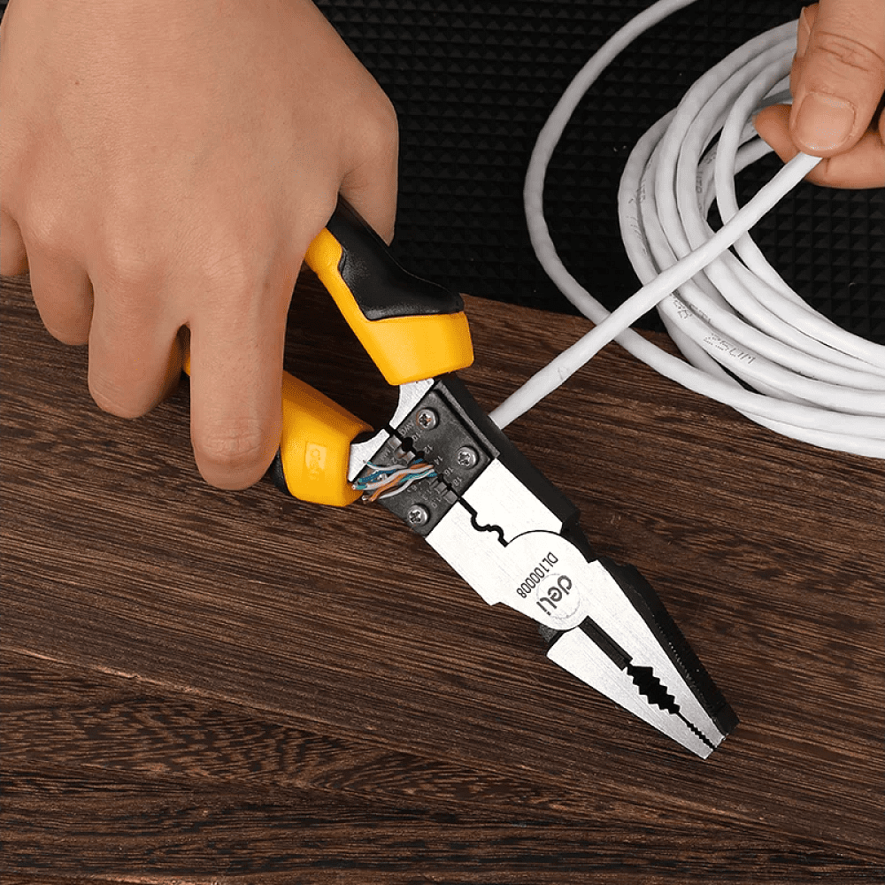 Плоскогубцы Deli YS EDL100008, многофункциональные, 215 мм, комбинированные - 5