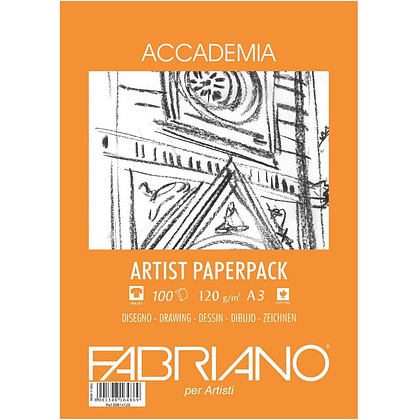 Блок бумаги для рисования "Fabriano. Art pack" А3, 120 г/м2, 100  листов