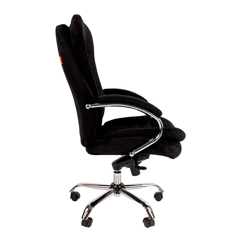 Кресло для руководителя "Chairman Home 795", велюр, металл, черный - 3