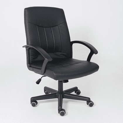 Компьютерное кресло "POLO", экокожа, пластик, черный - 3