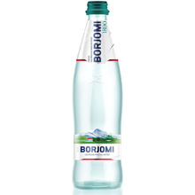 Вода минеральная "Borjomi", газированная, 0.5 л, стекло